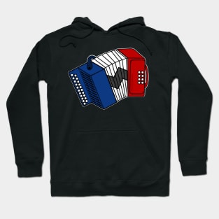 Accordion French Flag Accordionist France Musician Hoodie